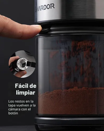 Vista 4 de SHARDOR Molinillo de café eléctrico con 32 tamaños de molienda, actualizado