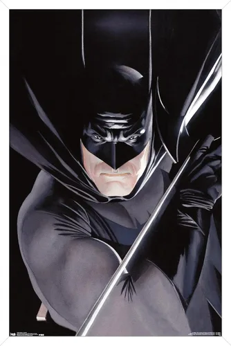 Vista 13 de Trends International DC Comics Batman - Póster de pared de retrato, 14.725 x 22.375 pulgadas, versión enmarcada de madera de granero