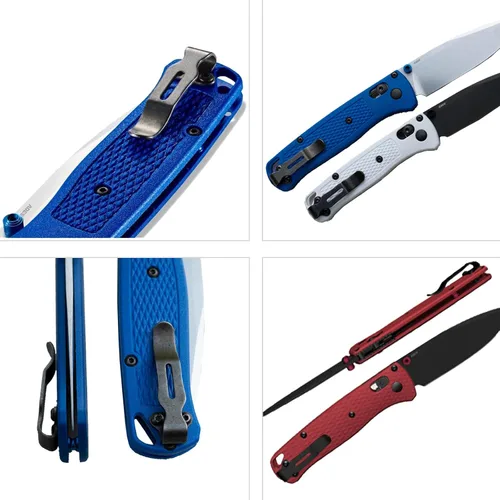 Vista 3 de Juego de Clips de Bolsillo Mini de Acero Inoxidable para Transporte Profundo - 1.64 pulgadas o 41.7 mm Tamaño Mini Compatible con Benchmade Bugout