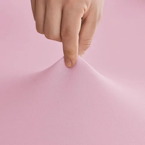 Vista 6 de Paquete de 2 manteles rectangulares elásticos de 6 pies para cocina, comedor, elástico, resistente a las arrugas, de elastano, lavable, para Rosa