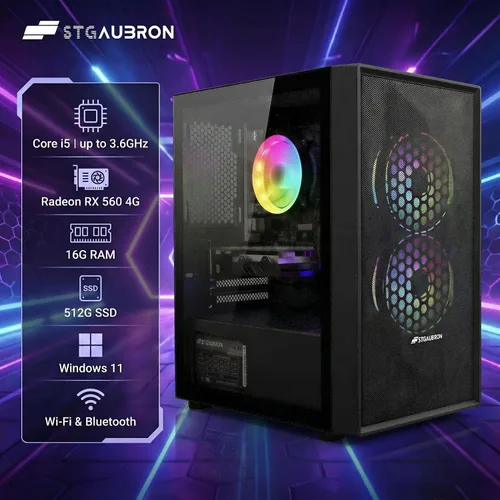 Vista 2 de STGAubron Escritorio para PC para juegos,Core I5,RX 560 4G,16G RAM,512G SSD