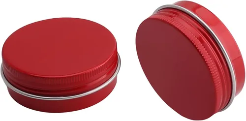 Vista 14 de Othmro 12 latas redondas de metal de 1.4 onzas, latas de aluminio, envases recargables de 1.4 fl oz, latas de lata con tapa de tornillo para 12