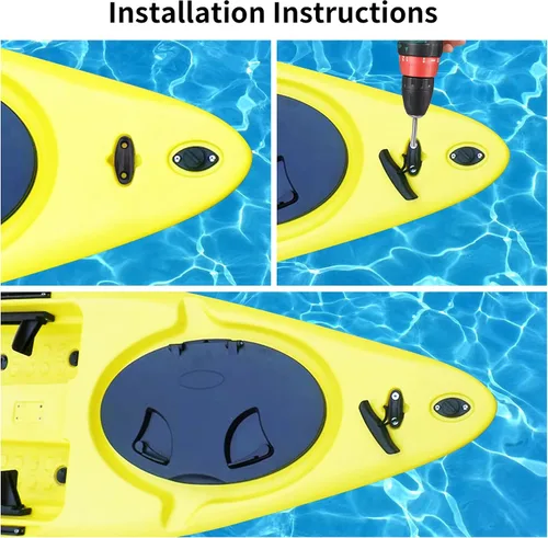 Vista 3 de Kayak Handles, Canoe Carry Handles Replacement with Cord & Pad Eyes, Kayak Accessories