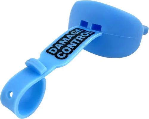 Vista 10 de DAMAGE CONTROL Protector bucal con correa permanente para casco, protector bucal juvenil para proteger labios y dientes, chupete sin ebullición