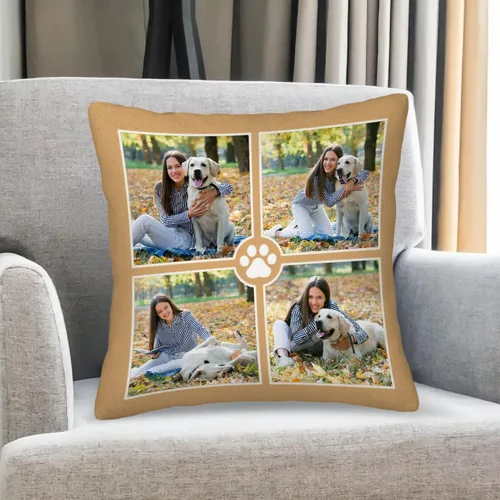 Vista 8 de Custom Pillows with Picture Name Personalized Throw Pillow Cover with Photos Text - Gifts for Couple Family Christmas Valentine's Day Birthday