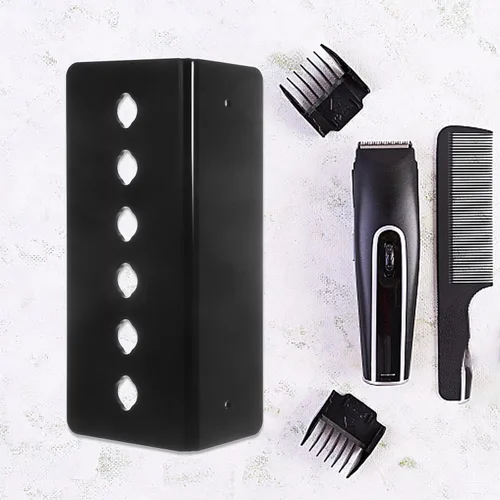 Vista 8 de 3 piezas de soporte de peluquería estante de herramientas para almacenamiento montado en la pared maquillaje Caboodle Scissor Rack organizador