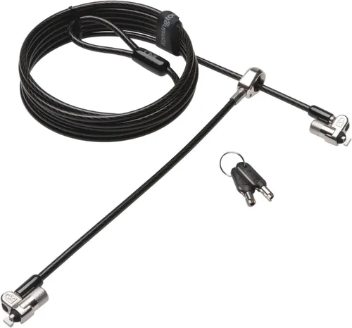 Vista 6 de Kensington MicroSaver 2.0 Candado de doble cable con llave para portátiles y otros dispositivos (K65048WW)