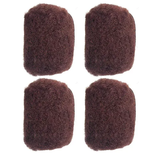 Vista 7 de YONNA Cabello humano afro rizado a granel de 8 pulgadas para trenzas de #28 Rubio rojo anaranjado