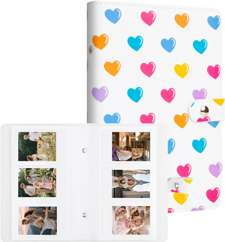 Vista 17 de Ruibytree Mini álbum de fotos de 256 bolsillos, se adapta a cámara instantánea Fujifilm Instax Mini 12 11 9 40 90 8 7 Evo LiPlay, cubierta de cuero