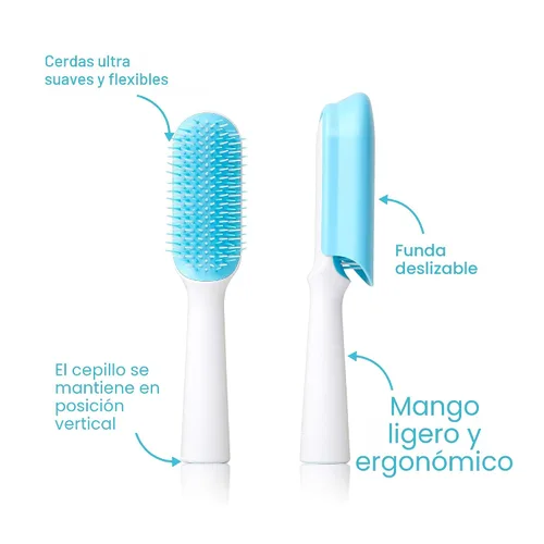 Vista 2 de Frida Baby Cepillo para desenredar el cabello fino o liso para niños