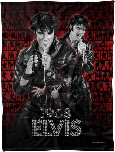 Vista 5 de Trevco Elvis Presely Comback - Manta de forro polar (36 x 58)