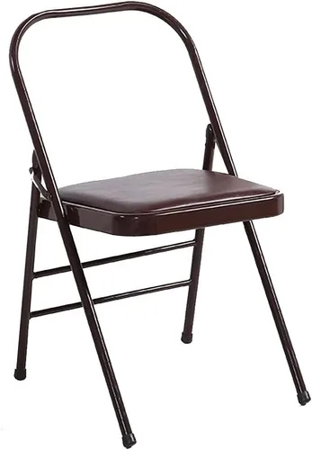 Vista 9 de Folding Chairs Muebles plegable respaldo silla cómodo simple acolchado marco de metal ahorro de espacio de almacenamiento