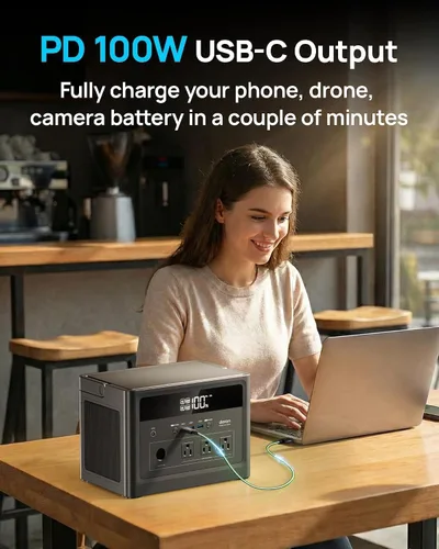 Vista 7 de DARAN Cubus600L Estación Eléctrica Portátil 576Wh Batería De Respaldo De