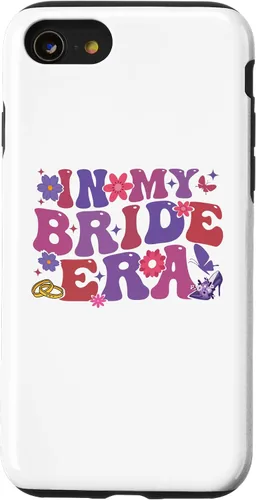 Vista 13 de Funda para iPhone 14 In My Bride Era Groovy Bride Despedida de soltera