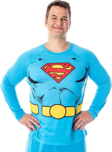 Vista 2 de DC Comics - Conjunto de pijama para hombre con capa desmontable
