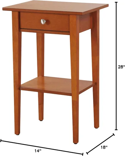 Vista 3 de Glory Furniture Dalton - Mesita de noche con 1 cajón, color roble