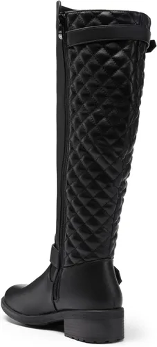Vista 2 de DREAM PAIRS Botas de equitación hasta la rodilla para mujer