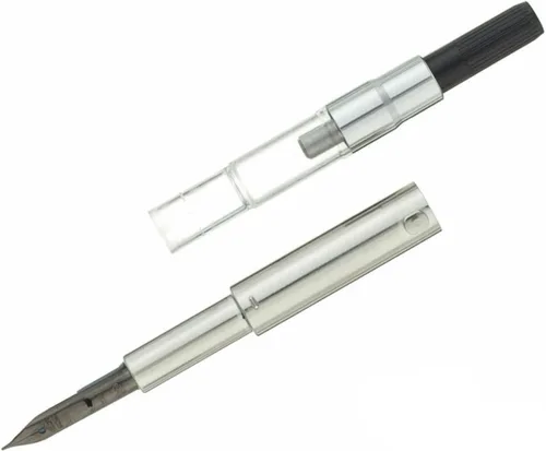 Vista 5 de Pilot Namiki Vanishing Point - Pluma estilográfica, blanco y negro, punta de 1.1 puntas de 18 quilates