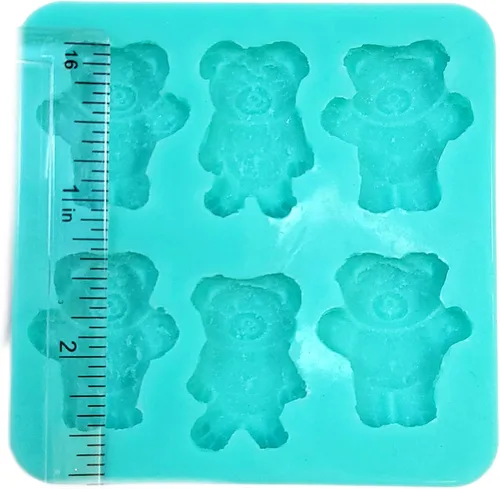 Vista 2 de Molde de galleta de oso de Graham con 6 cavidades molde de miel molde de galleta de oso molde de cera fundida molde de galleta de Graham NS092