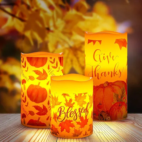 Vista 8 de Treela 3 velas conmemorativas, regalos conmemorativos, luces LED cardenales sin llama, regalos religiosos para la pérdida de un ser querido, velas