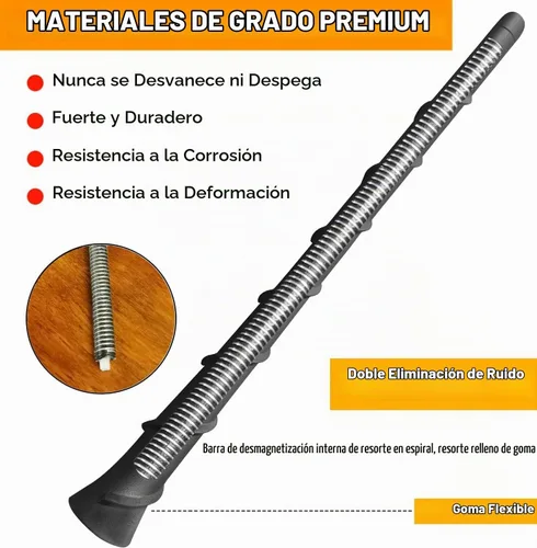 Vista 5 de Antena de goma flexible de 8 pulgadas para Dodge Journey (2010-2020)