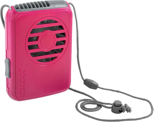 Vista 8 de O2COOL Ventilador de Collar Deluxe, Funciona con Pilas, para Enfriamiento Personal con Correa Ajustable (Negro)