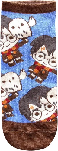 Vista 4 de Hyp Harry Potter Hedwig Muggle Spells JuniorsMujeres Paquete de 5 Calcetines de tobillo Talla 4-10