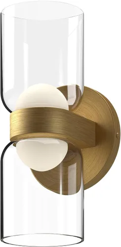 Vista 4 de Kuzco Lighting Aplique de pared de cedro - LED negro/transparente - 11