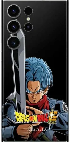 Vista 16 de Skinit Calcomanía para teléfono compatible con Galaxy S23 Ultra, diseño oficial de Dragon Ball Super Goku Negro - DBZSPR04