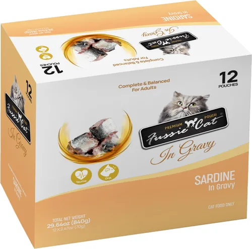 Vista 13 de Fussie cat Atún premium con salmón en Aspic
