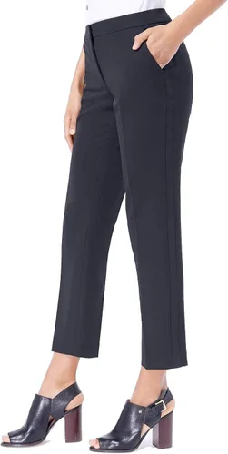 Vista 3 de Tommy Hilfiger Dress Pants Straight-Legged Trousers for Women with Elastic Waist