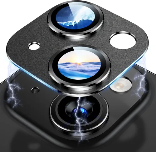 Vista 30 de Uyiton Compatible con iPhone 17 Protector de Lente de Cámara - [No es Fácil de Romper][Fuerte Adsorción][Compatible con Fundas] Protector de Cámara