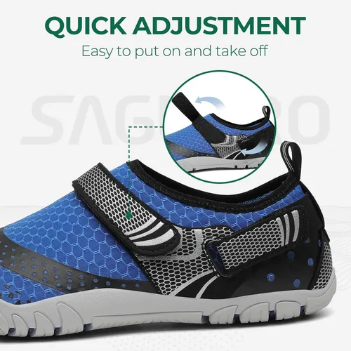 Vista 2 de SAGUARO Zapatos de agua para hombre y mujer, secado rápido, para natación, surf, playa, kayak, zapatos descalzos, puntera ancha