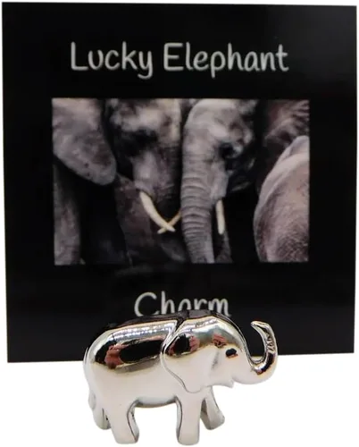 Vista 7 de Westmon Works Lucky Elephant Charm Legend - Juego de baratijas pequeñas para la buena suerte con tarjeta, Metal, No es una piedra preciosa