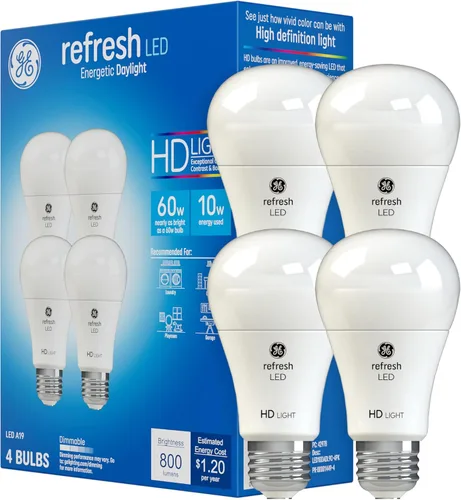 Vista 16 de GE Refresh Bombillas LED, 75 W, luz diurna, A19 (paquete de 2)