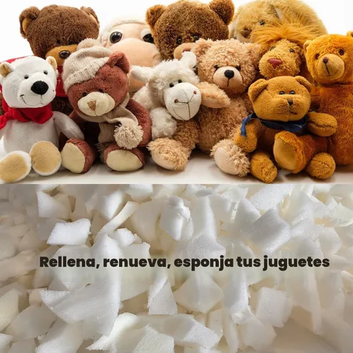 Vista 3 de HOXXME Relleno de espuma viscoelástica triturada de 5 libras o relleno de puf, relleno de espuma prémium para almohada, cojín de sillas para camas