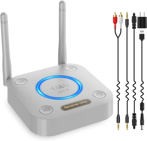 Vista 12 de [Actualizado] 1Mii B06Pro Receptor Bluetooth de largo alcance, adaptador de audio inalámbrico HiFi, receptor Bluetooth 5.3 con envolvente 3D aptX HD