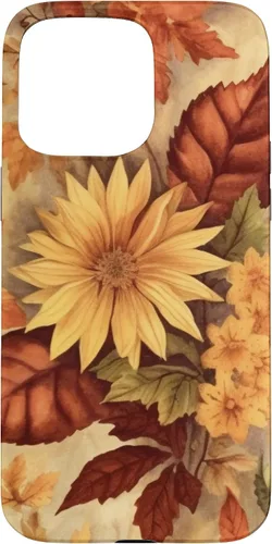 Vista 31 de Autumn Foliage Fall Leaves Girl Women Kids Fall Case for iPhone 17