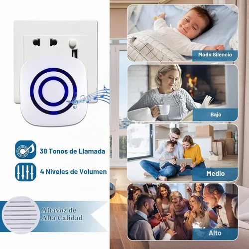 Vista 3 de Alarma de sensor de movimiento - Seanme alarma inalámbrica para entrada de 100m de larga distancia de transmisión de señal, sistema de alarma