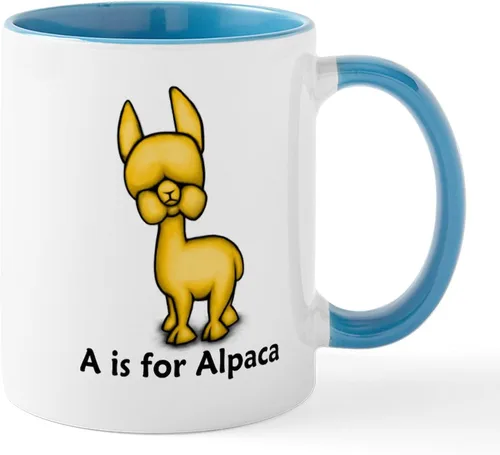 Vista 18 de CafePress A Is For Alpaca Taza de café de cerámica de 11 oz (11.0 fl oz)