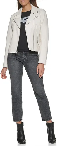 Vista 5 de Levi's Chaqueta Moto 538 de cuero vegano para mujer (talla regular y grande)