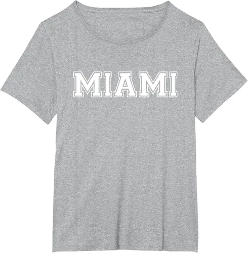 Vista 88 de Camiseta de regalo deportiva estilo universitario Miami Florida, Negro, S