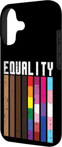 Vista 2 de Igualdad Negro LGBT Pride Rainbow Lesbian Gay Bi Trans - Funda de regalo para iPhone 17