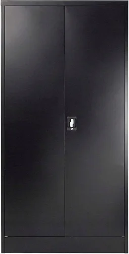 Vista 2 de Global Industrial Armario de almacenamiento de acero con mango empotrado de Negro
