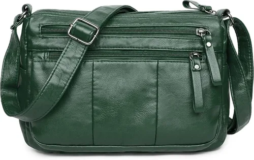 Vista 27 de Bolsos VOLGANIK ROCK para mujer de piel sintética suave, bolso de hombro para damas, bolso bandolera y bolsos de mano, liviano, con bolsillos