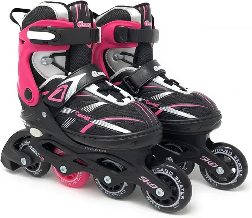 Vista 8 de Chicago - Patines en línea para niños, cuchillas de rodillo duraderas de alto rendimiento con ajuste seguro, bota de malla transpirable y correa