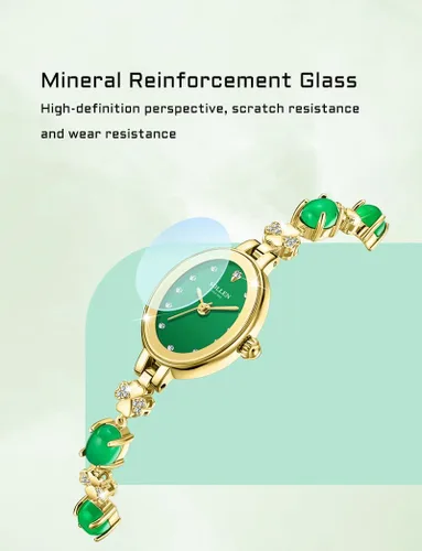 Vista 3 de SOLLEN Relojes para mujer, reloj de pulsera analógico de lujo para mujer, relojes impermeables para mujer