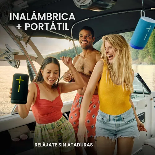 Vista 3 de Ultimate Ears EVERBOOM Wireless Bluetooth Portable Speaker - Black Negro
