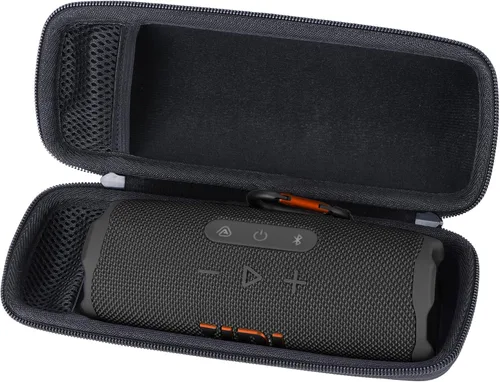 Vista 2 de Funda rígida compatible con JBL Flip 7 6 5 4 Altavoz portátil impermeable (funda negra)