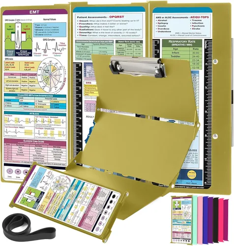 Vista 16 de Portapapeles de enfermería Edición de enfermería – 3 capas de aluminio plegable para enfermería Portapapeles de enfermería Esenciales